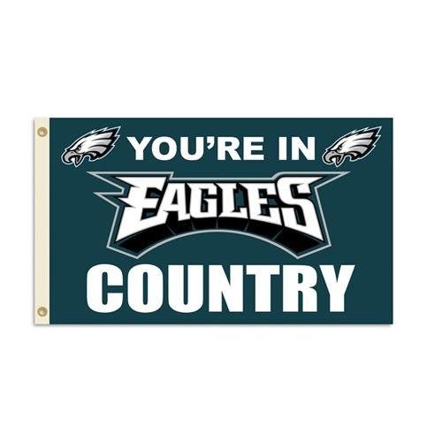 Philadelphia Eagles NFL You're in Eagles Country 3'x5' Banner Flag