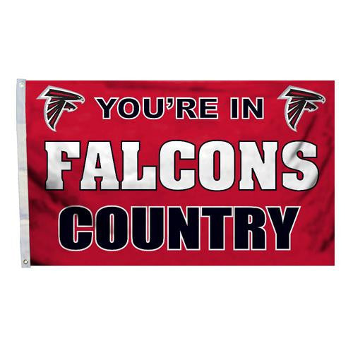 Atlanta Falcons NFL You're in Falcons Country 3'x5' Banner Flag