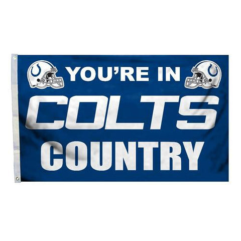 Indianapolis Colts NFL You're in Colts Country 3'x5' Banner Flag