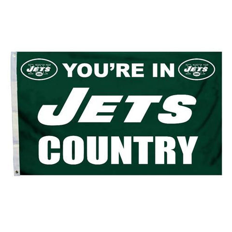 New York Jets NFL You're in Jets Country 3'x5' Banner Flag
