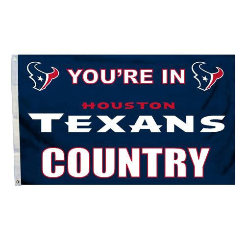 Houston Texans NFL You're in Texans Country 3'x5' Banner Flag