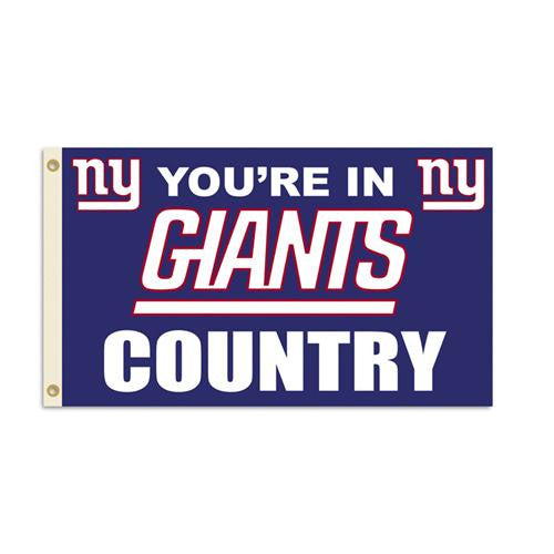 New York Giants NFL You're in Giants Country 3'x5' Banner Flag