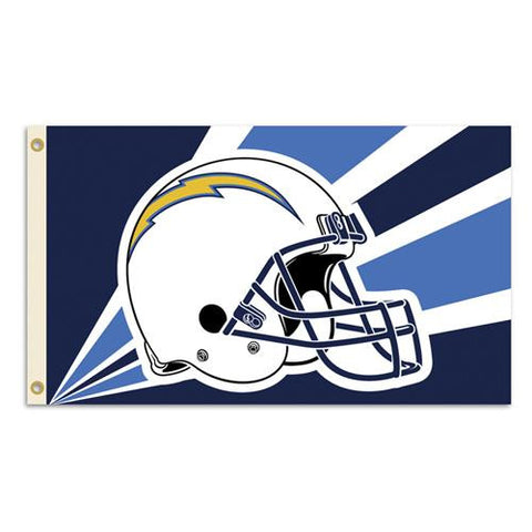 San Diego Chargers NFL Helmet Design 3'x5' Banner Flag