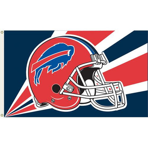 Buffalo Bills NFL Helmet Design 3'x5' Banner Flag