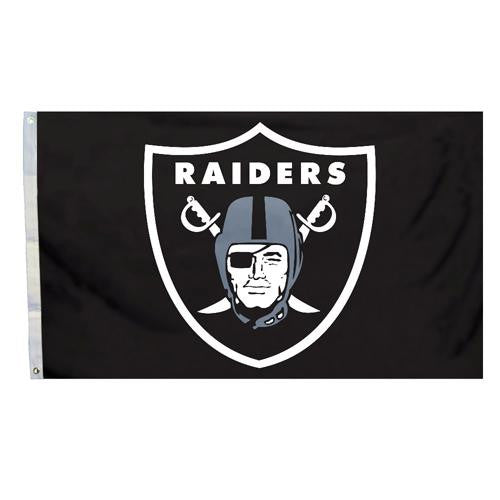 Oakland Raiders NFL 3'x5' Banner Flag