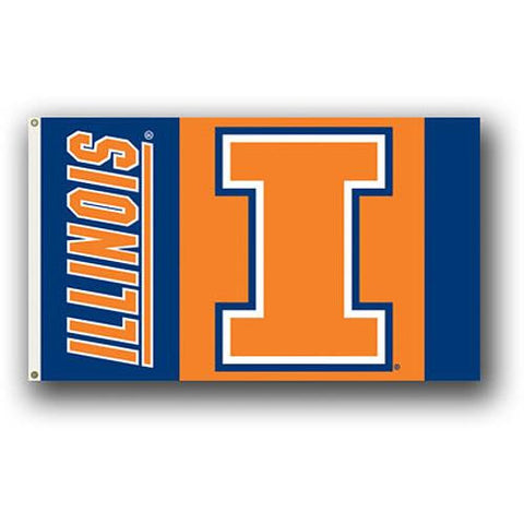 Illinois Fighting Illini NCAA 3' x 5' Premium Banner Flag
