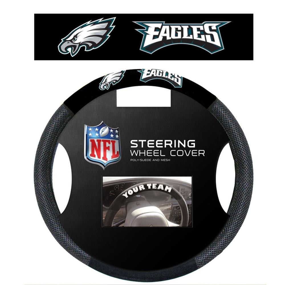 Philadelphia Eagles NFL Poly-Suede Steering Wheel Cover