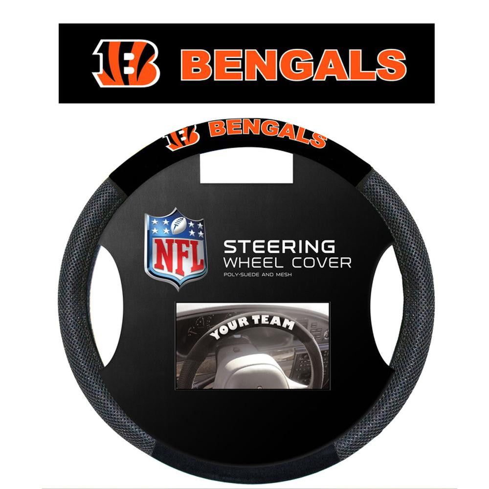 Cincinnati Bengals NFL Poly-Suede Steering Wheel Cover