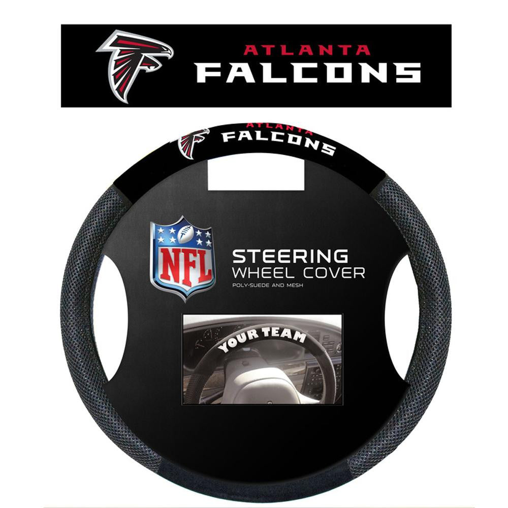 Atlanta Falcons NFL Poly-Suede Steering Wheel Cover