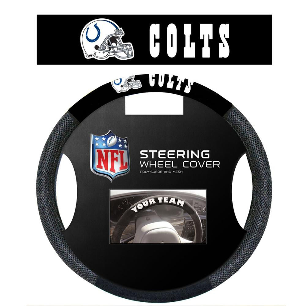 Indianapolis Colts NFL Poly-Suede Steering Wheel Cover