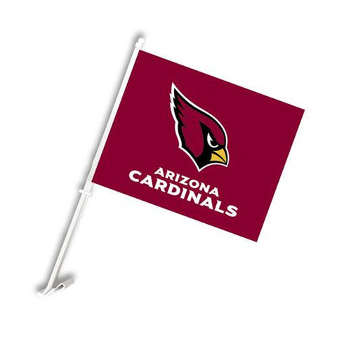 Arizona Cardinals NFL Car Flag with Wall Brackett
