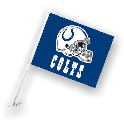 Indianapolis Colts NFL Car Flag with Wall Brackett