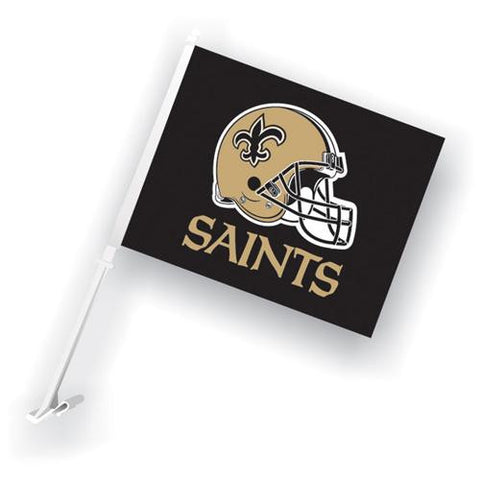 New Orleans Saints NFL Car Flag with Wall Brackett