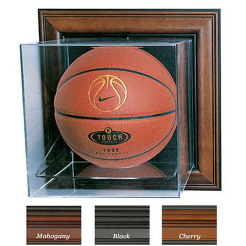 Case-Up Basketball Display Case (No Logo) (Mahogany)
