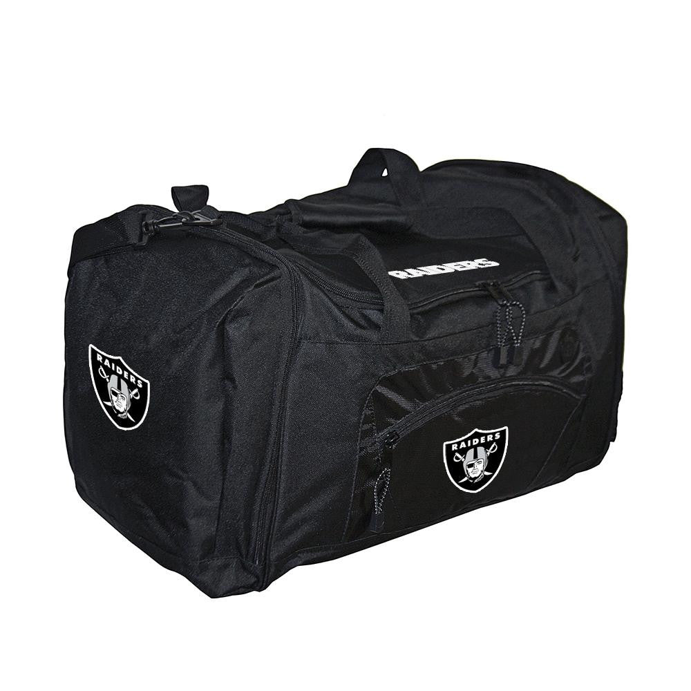 Oakland Raiders NFL Roadblock Duffle Bag (Black)