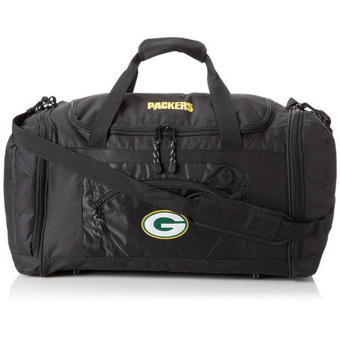 Green Bay Packers NFL Roadblock Duffle Bag (Black)