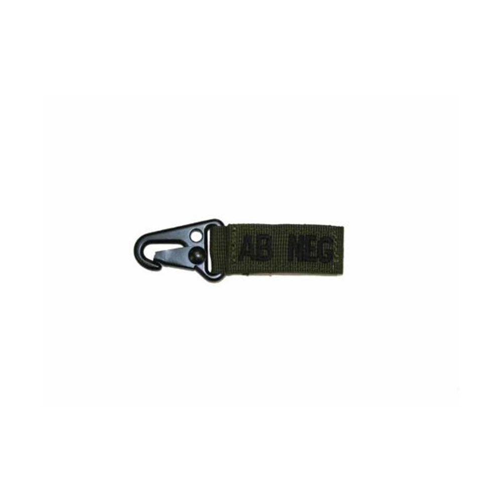 Blood Type Key Chain (AB Negative) Color- OD Green