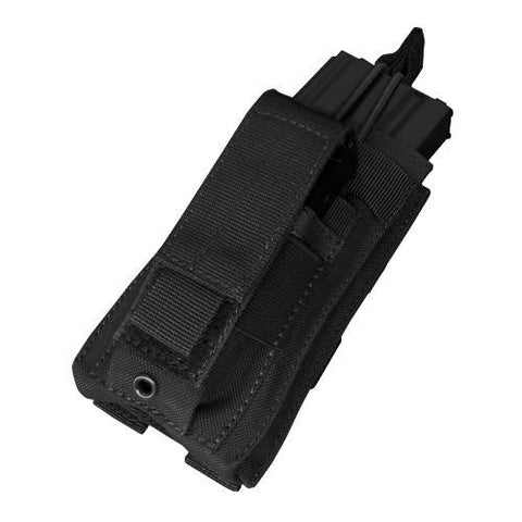 Kangaroo Magazine Pouch holds (1) M4-M16 Mag, (1) Pistol Mag - Color: Black