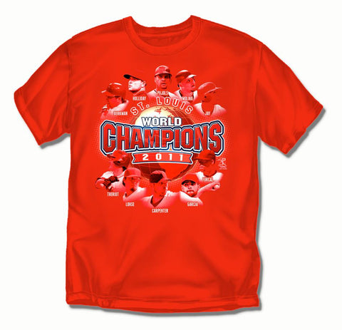 St. Louis Cardinals MLB 2011 World Series Champions Players Boys Tee (Large)