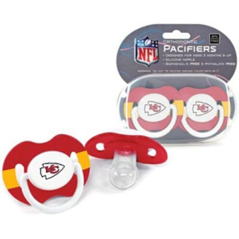 Kansas City Chiefs NFL Baby Pacifiers (2 Pack)