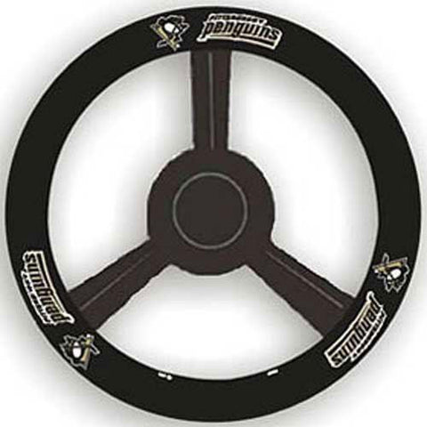 Pittsburgh Penguins NHL Leather Steering Wheel Cover