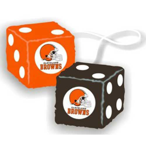 Cleveland Browns NFL 3 Car Fuzzy Dice