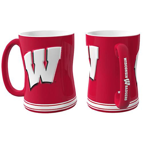 Wisconsin Badgers NCAA Coffee Mug - 15oz Sculpted (Single Mug)
