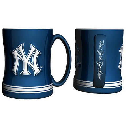New York Yankees MLB Coffee Mug - 15oz Sculpted (Single Mug)