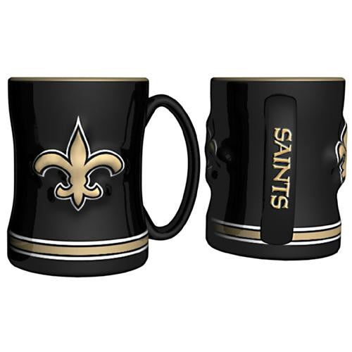 New Orleans Saints NFL Coffee Mug - 15oz Sculpted (Single Mug)