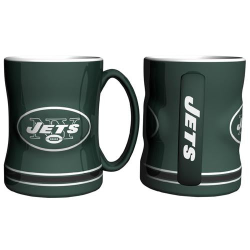 New York Jets NFL Coffee Mug - 15oz Sculpted (Single Mug)
