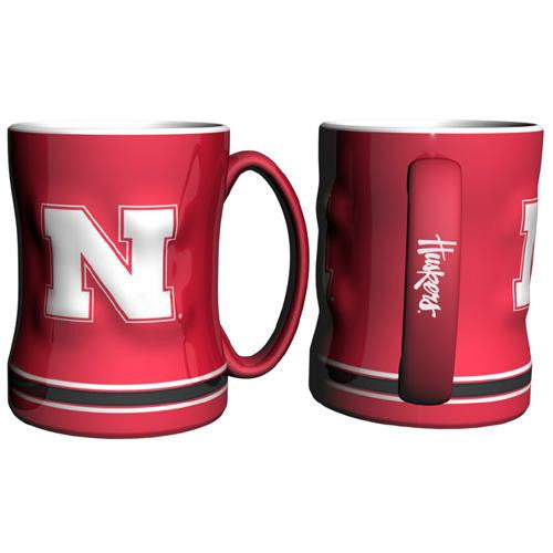 Nebraska Cornhuskers NCAA Coffee Mug - 15oz Sculpted (Single Mug)