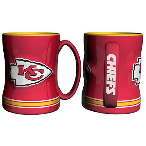 Kansas City Chiefs NFL Coffee Mug - 15oz Sculpted (Single Mug)