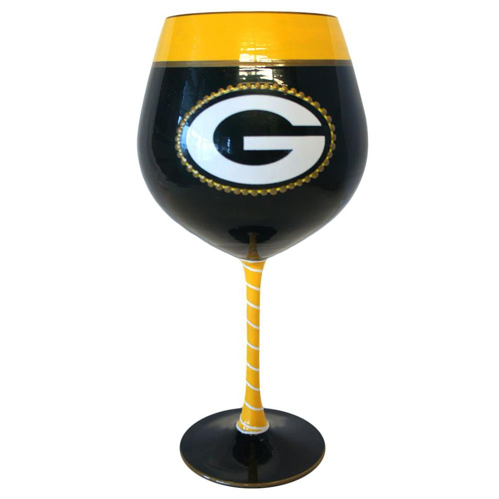 Green Bay Packers NFL Artisan Wine Glass