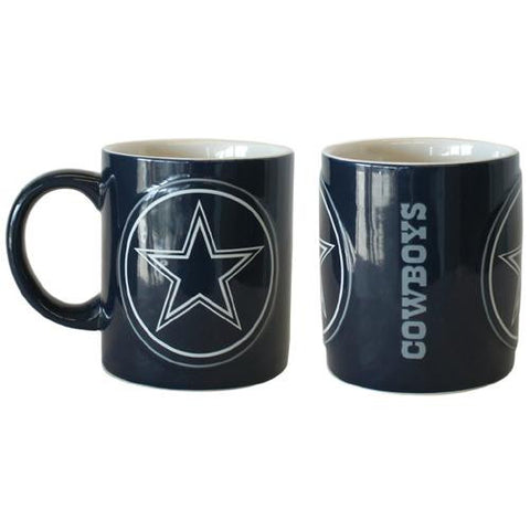 Dallas Cowboys NFL Coffee Mug - 14oz Sculpted Warm Up (Single Mug)