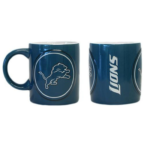 Detroit Lions NFL Coffee Mug - 14oz Sculpted Warm Up (Single Mug)