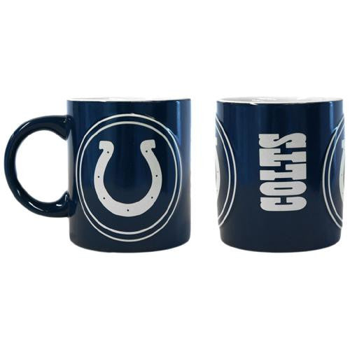 Indianapolis Colts NFL Coffee Mug - 14oz Sculpted Warm Up (Single Mug)