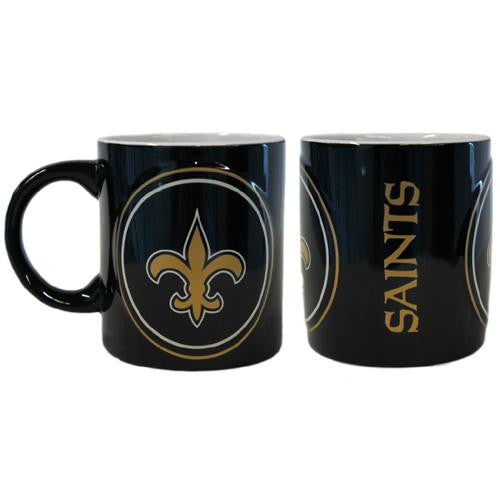 New Orleans Saints NFL Coffee Mug - 14oz Sculpted Warm Up (Single Mug)