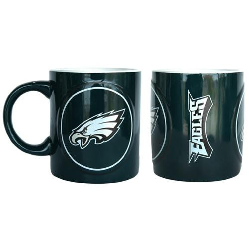 Philadelphia Eagles NFL Coffee Mug - 14oz Sculpted Warm Up (Single Mug)