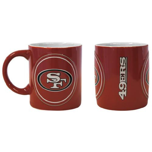 San Francisco 49ers NFL Coffee Mug - 14oz Sculpted Warm Up (Single Mug)