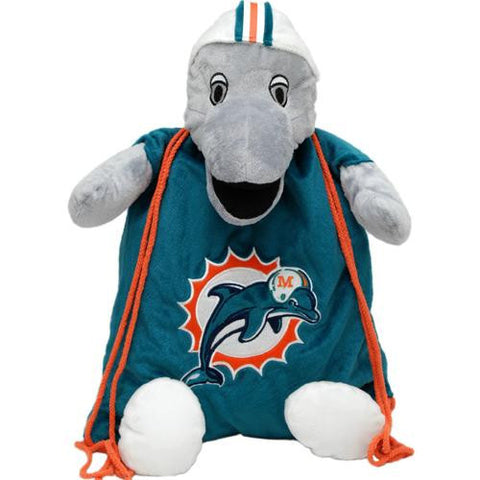 Miami Dolphins NFL Plush Mascot Backpack Pal