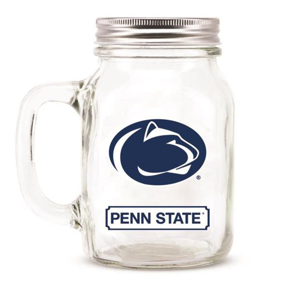 Penn State Nittany Lions NCAA Mason Jar Glass With Lid