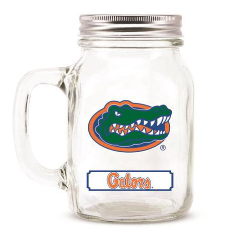 Florida Gators NCAA Mason Jar Glass With Lid