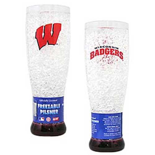 Wisconsin Badgers NCAA Crystal Pilsner Glass