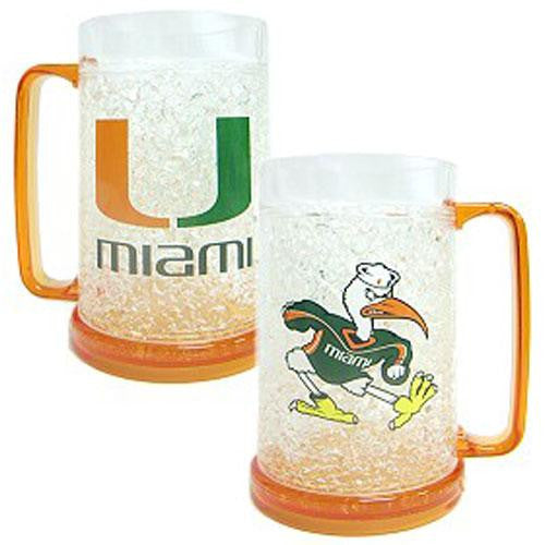 Miami Hurricanes NCAA Crystal Freezer Mug