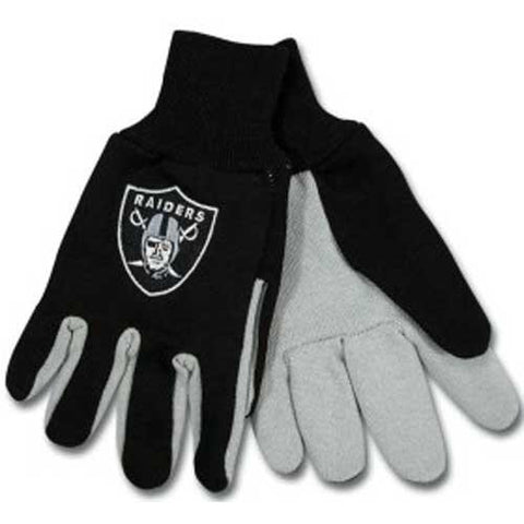 Oakland Raiders NFL Two Tone Gloves