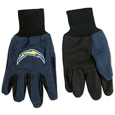 San Diego Chargers NFL Two Tone Gloves