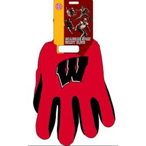 Wisconsin Badgers NCAA Two Tone Gloves