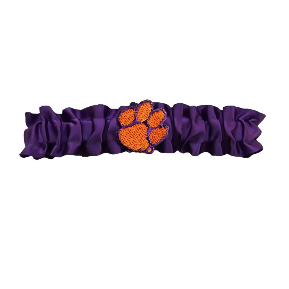 Clemson Tigers NCAA Dainty Satin Garter (Purple)