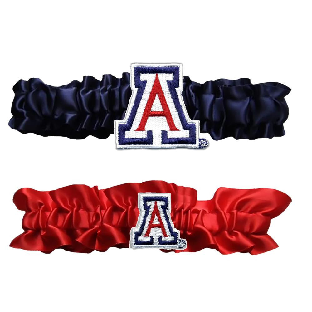 Arizona Wildcats NCAA Garter Set One to Keep One to Throw (Navy Blue-Red)