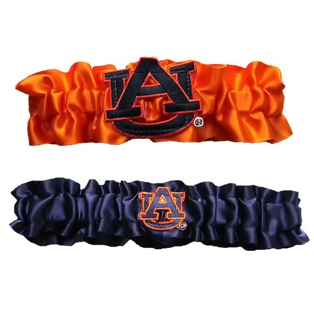 Auburn Tigers NCAA Garter Set One to Keep One to Throw (Orange-Navy Blue)